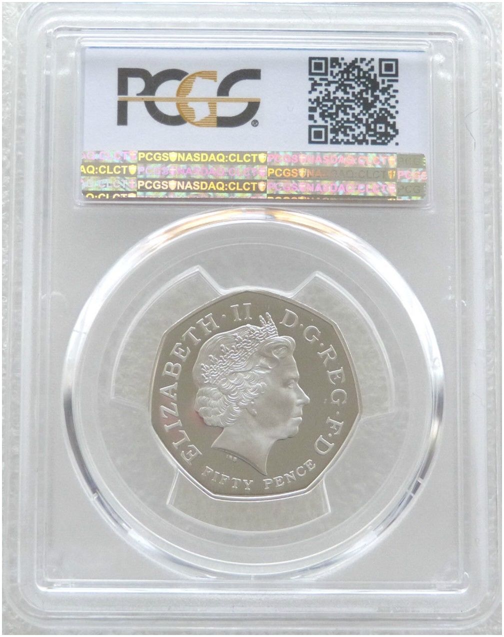 2011 World Wildlife Fund WWF 50p Silver Proof Coin PCGS PR69 DCAM