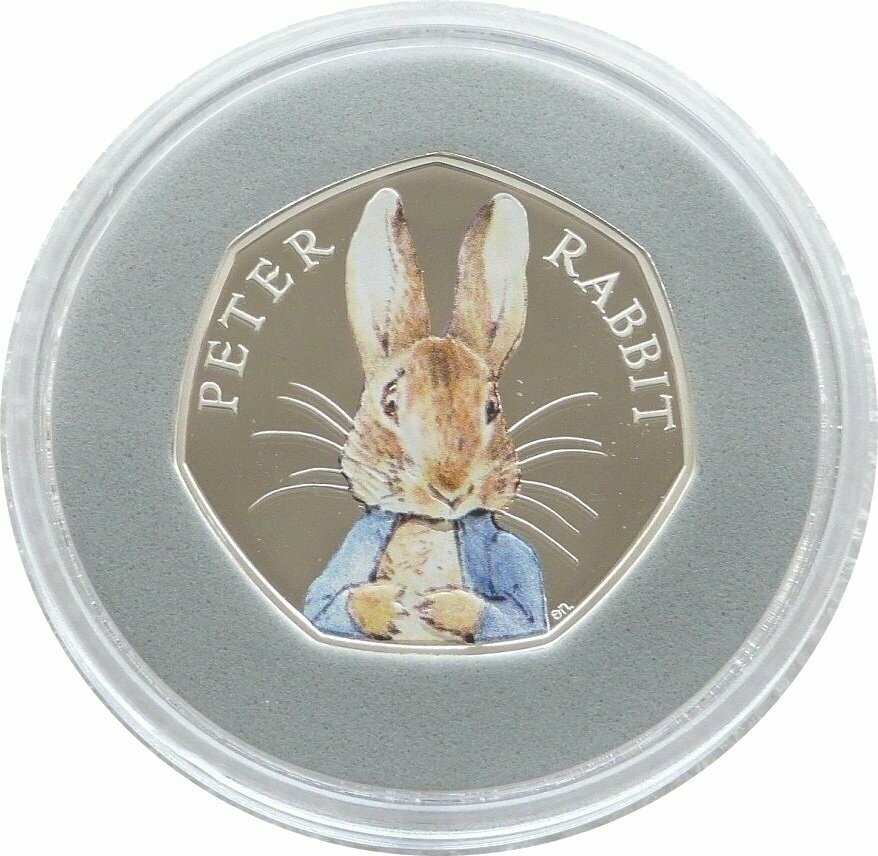 2016 Peter Rabbit 50p Silver Proof Coin Box Coa 2016 Peter Rabbit 50p Silver Proof Coin Box Coa