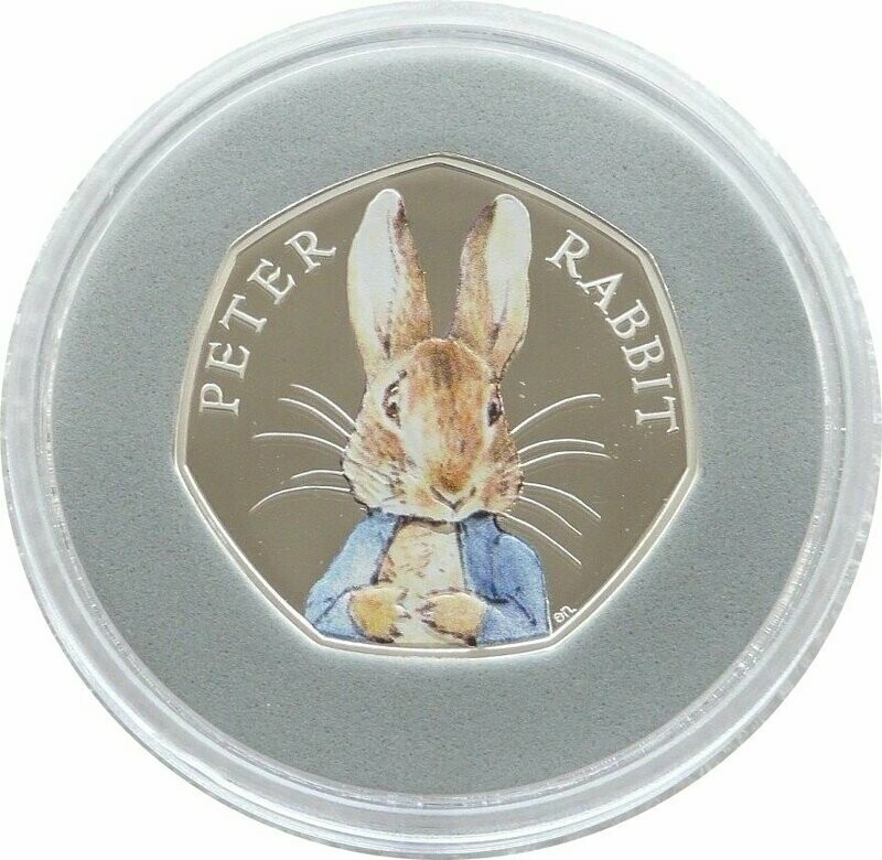 2016 Peter Rabbit 50p Silver Proof Coin Box Coa 2016 Peter Rabbit 50p Silver Proof Coin Box Coa