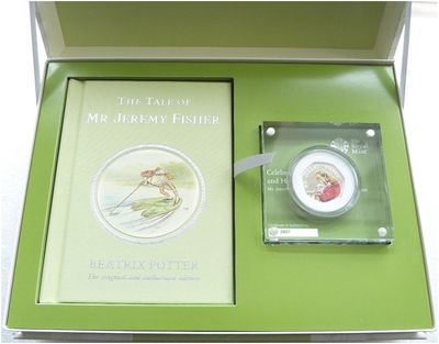 2017 Mr Jeremy Fisher Deluxe 50p Silver Proof Coin Box Coa