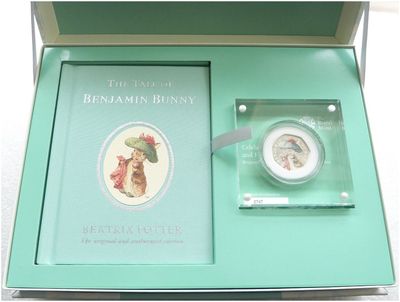 2017 Benjamin Bunny Deluxe 50p Silver Proof Coin Box Coa