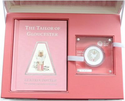 2018 Tailor of Gloucester Deluxe 50p Silver Proof Coin Box Coa