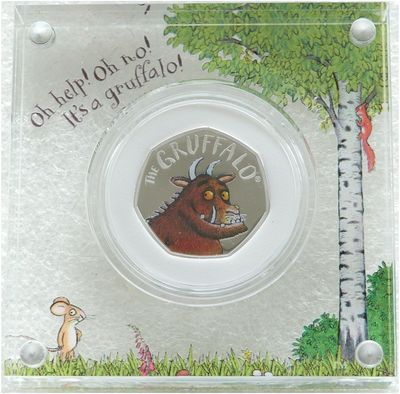 2019 The Gruffalo 20th Anniversary 50p Silver Proof Coin Box Coa