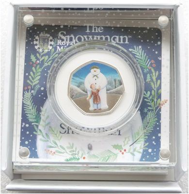 2019 The Snowman 50p Silver Proof Coin Box Coa 2019 The Snowman 50p Silver Proof Coin Box Coa