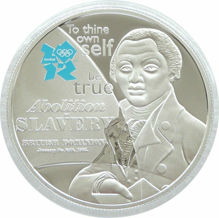 2010 London Olympic Games Claudah Equiano £5 Silver Proof Coin 2010 London Olympic Games Claudah Equiano £5 Silver Proof Coin