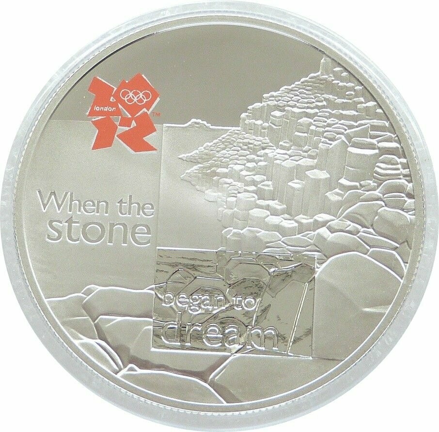 2010 London Olympic Games Giants Causeway £5 Silver Proof Coin 2010 London Olympic Games Giants Causeway £5 Silver Proof Coin