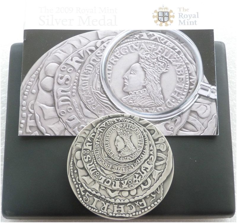 2009 Royal Mint Developments in Coinage Silver 5oz Medal Box Coa