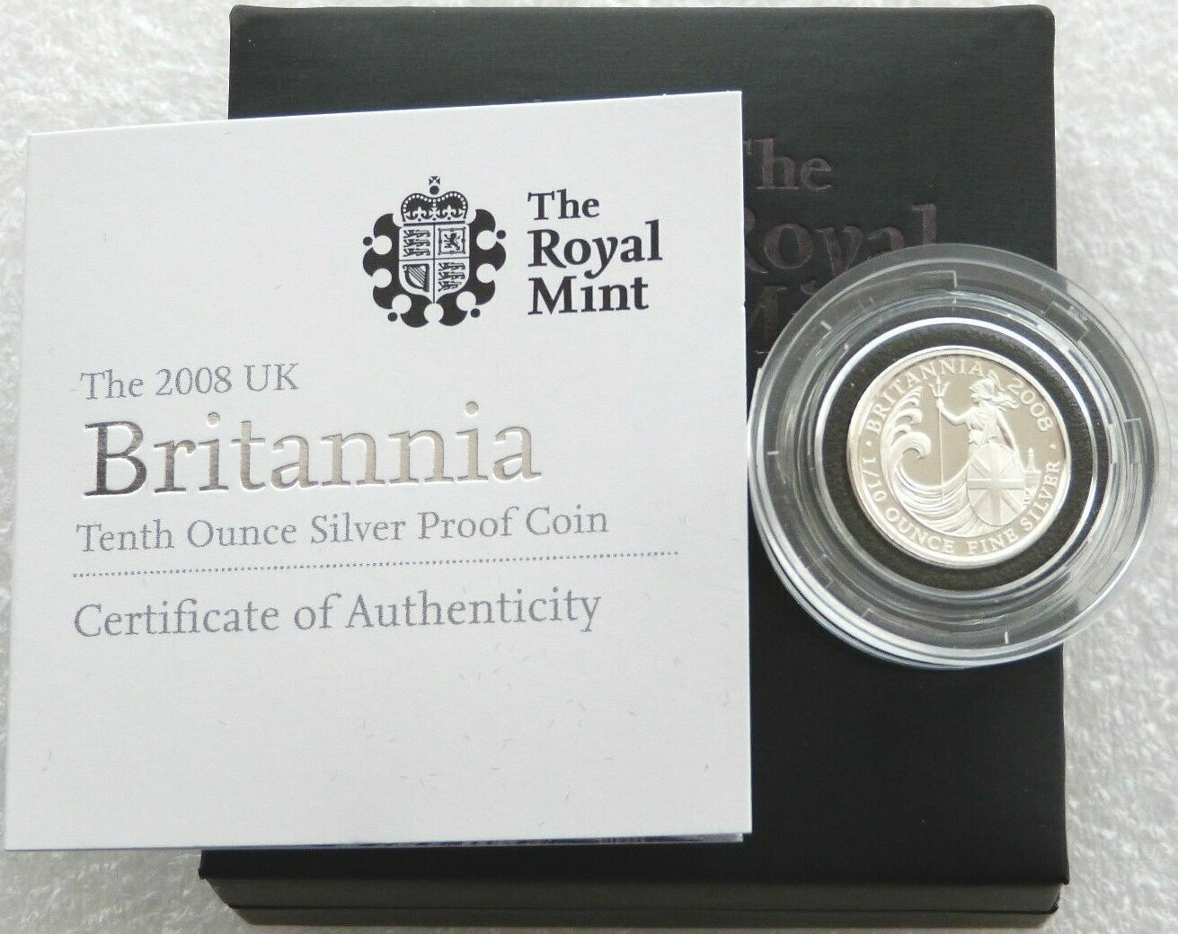 2008 Britannia 20p Silver Proof 1/10oz Coin Box Coa 2008 Britannia 20p Silver Proof 1/10oz Coin Box Coa