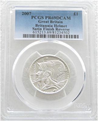2007 Britannia £1 Silver Matte Proof 1/2oz Coin PCGS PR69 DCAM - 2003 Design 2007 Britannia £1 Silver Matte Proof 1/2oz Coin PCGS PR69 DCAM - 2003 Design