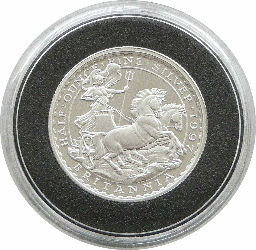 1997 Britannia £1 Silver Proof 1/2oz Coin 1997 Britannia £1 Silver Proof 1/2oz Coin