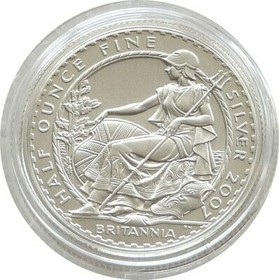 2007 Britannia £1 Silver Matte Proof 1/2oz Coin - 2005 Design 2007 Britannia £1 Silver Matte Proof 1/2oz Coin - 2005 Design