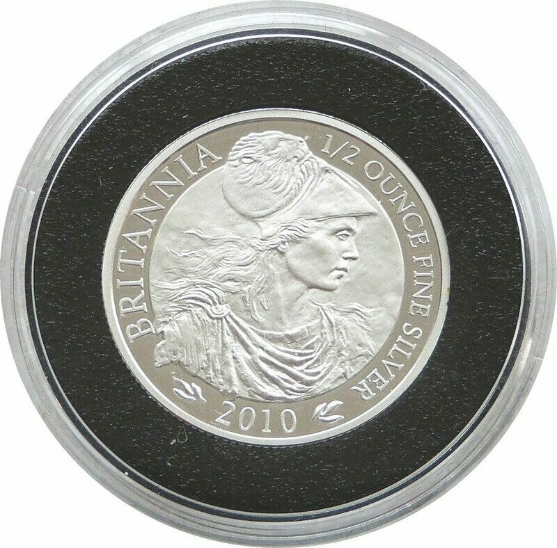 2010 Britannia £1 Silver Proof 1/2oz Coin 2010 Britannia £1 Silver Proof 1/2oz Coin