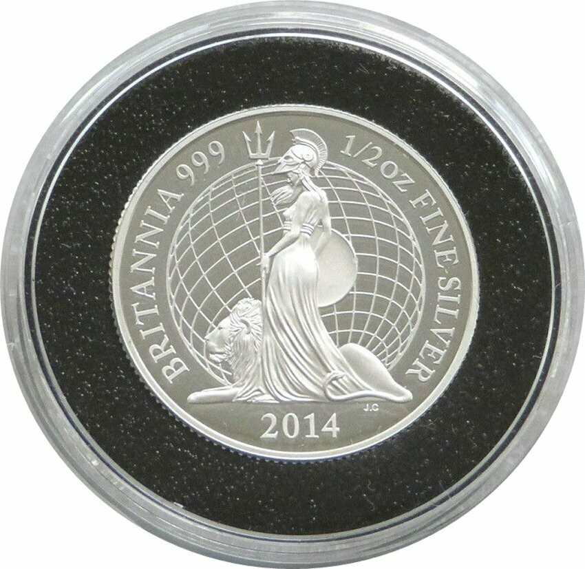 2014 Britannia £1 Silver Proof 1/2oz Coin 2014 Britannia £1 Silver Proof 1/2oz Coin
