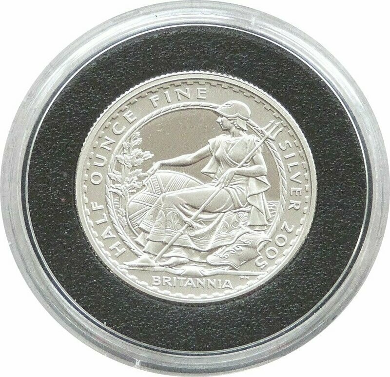 2005 Britannia £1 Silver Proof 1/2oz Coin 2005 Britannia £1 Silver Proof 1/2oz Coin