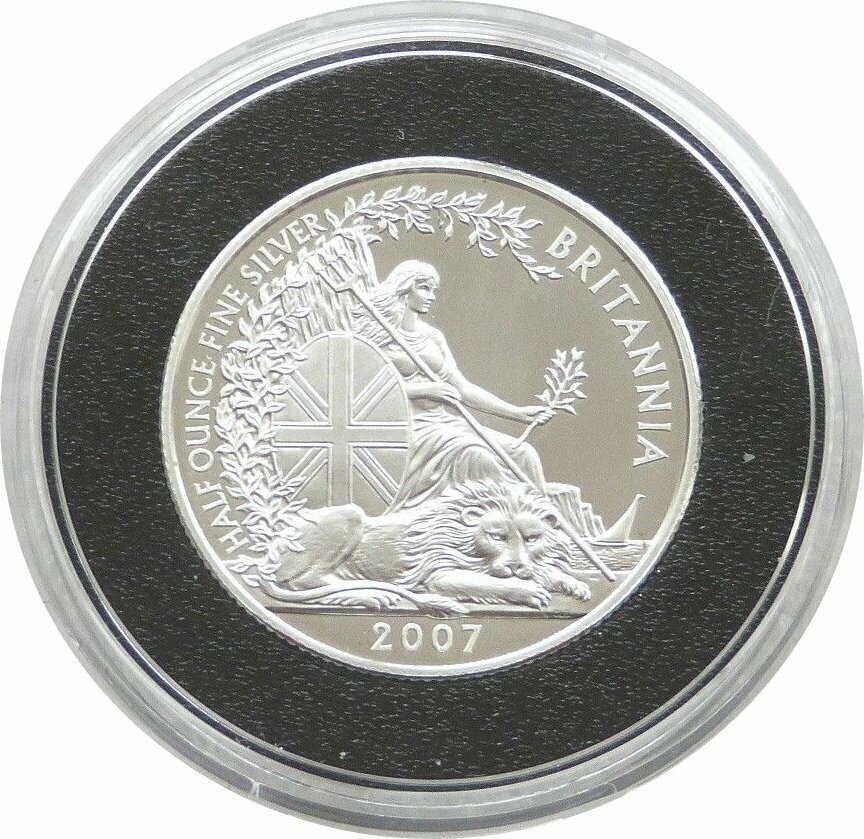 2007 Britannia £1 Silver Proof 1/2oz Coin 2007 Britannia £1 Silver Proof 1/2oz Coin