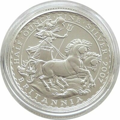 2007 Britannia £1 Silver Matte Proof 1/2oz Coin - 1997 Design 2007 Britannia £1 Silver Matte Proof 1/2oz Coin - 1997 Design