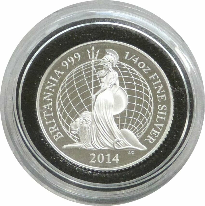 2014 Britannia 50p Silver Proof 1/4oz Coin 2014 Britannia 50p Silver Proof 1/4oz Coin