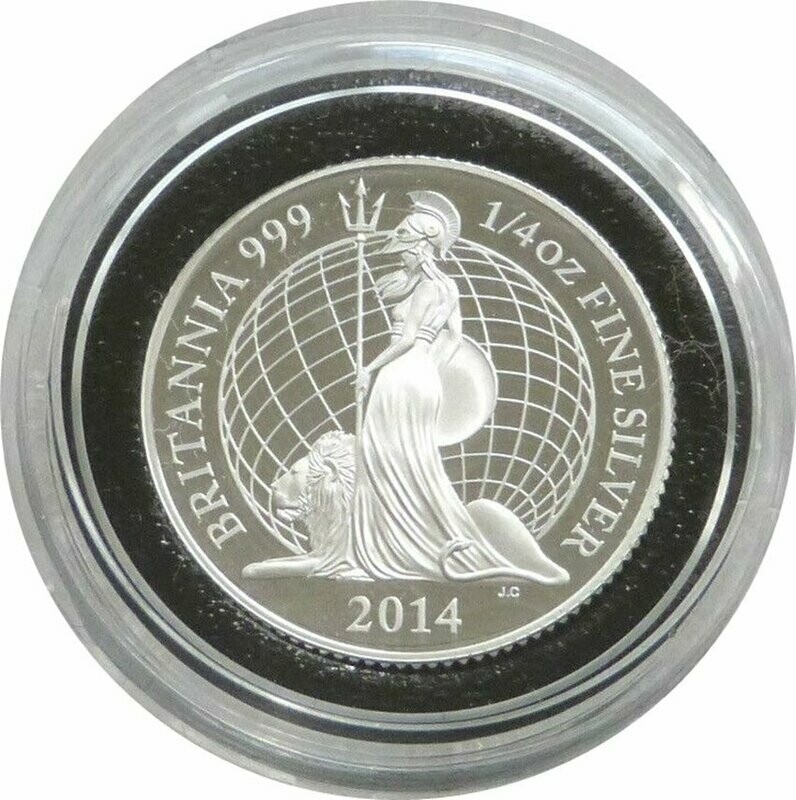 2014 Britannia 50p Silver Proof 1/4oz Coin 2014 Britannia 50p Silver Proof 1/4oz Coin