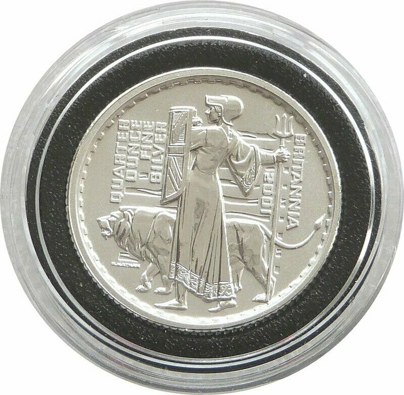 2001 Britannia 50p Silver Proof 1/4oz Coin 2001 Britannia 50p Silver Proof 1/4oz Coin