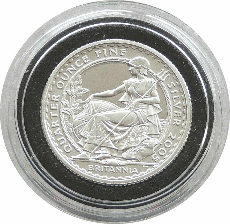 2005 Britannia 50p Silver Proof 1/4oz Coin 2005 Britannia 50p Silver Proof 1/4oz Coin