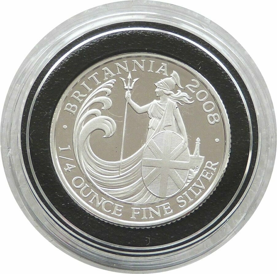 2008 Britannia 50p Silver Proof 1/4oz Coin 2008 Britannia 50p Silver Proof 1/4oz Coin