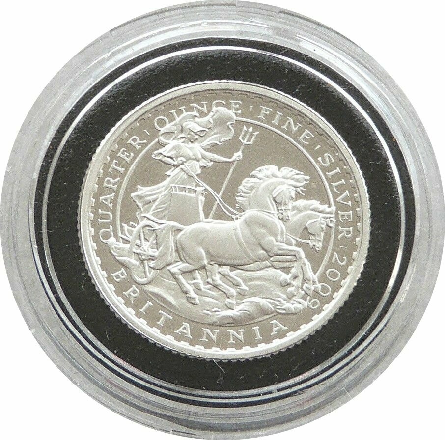 2009 Britannia 50p Silver Proof 1/4oz Coin 2009 Britannia 50p Silver Proof 1/4oz Coin
