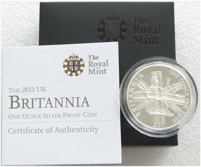 2011 Britannia £2 Silver Proof 1oz Coin Box Coa 2011 Britannia £2 Silver Proof 1oz Coin Box Coa