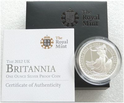 2012 Britannia £2 Silver Proof 1oz Coin Box Coa 2012 Britannia £2 Silver Proof 1oz Coin Box Coa
