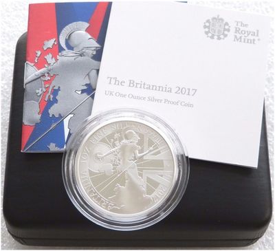 2017 Britannia £2 Silver Proof 1oz Coin Box Coa 2017 Britannia £2 Silver Proof 1oz Coin Box Coa