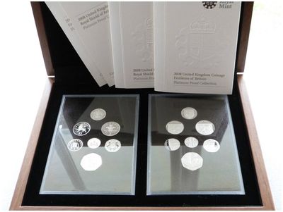 2008 Emblems of Britain Royal Shield of Arms Platinum Proof 14 Coin Set Box Coa - Last Set in Stock 2008 Emblems of Britain Royal Shield of Arms Platinum Proof 14 Coin Set Box Coa - Last Set in Stock