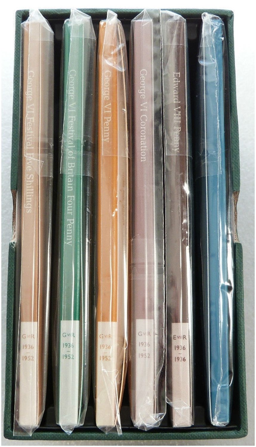 King Edward VIII and King George VI Silver 6 Stamp Ingot Collection Boxed - Complete Collection King Edward VIII and King George VI Silver 6 Stamp Ingot Collection Boxed - Complete Collection