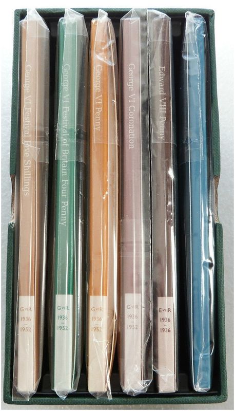 King Edward VIII and King George VI Silver 6 Stamp Ingot Collection Boxed - Complete Collection King Edward VIII and King George VI Silver 6 Stamp Ingot Collection Boxed - Complete Collection