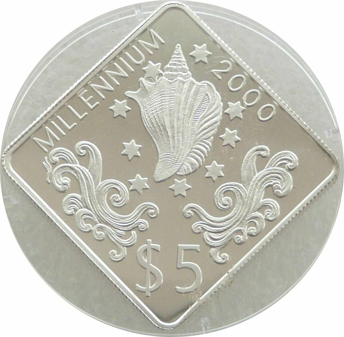 1998 Tuvalu Millennium $5 Silver Proof Coin 1998 Tuvalu Millennium $5 Silver Proof Coin