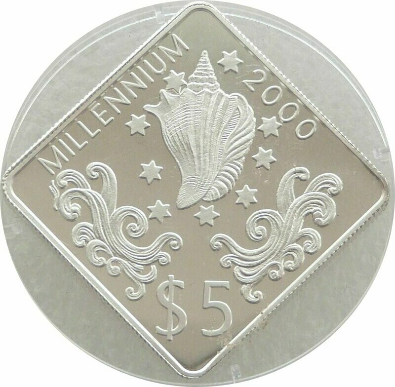 1998 Tuvalu Millennium $5 Silver Proof Coin 1998 Tuvalu Millennium $5 Silver Proof Coin