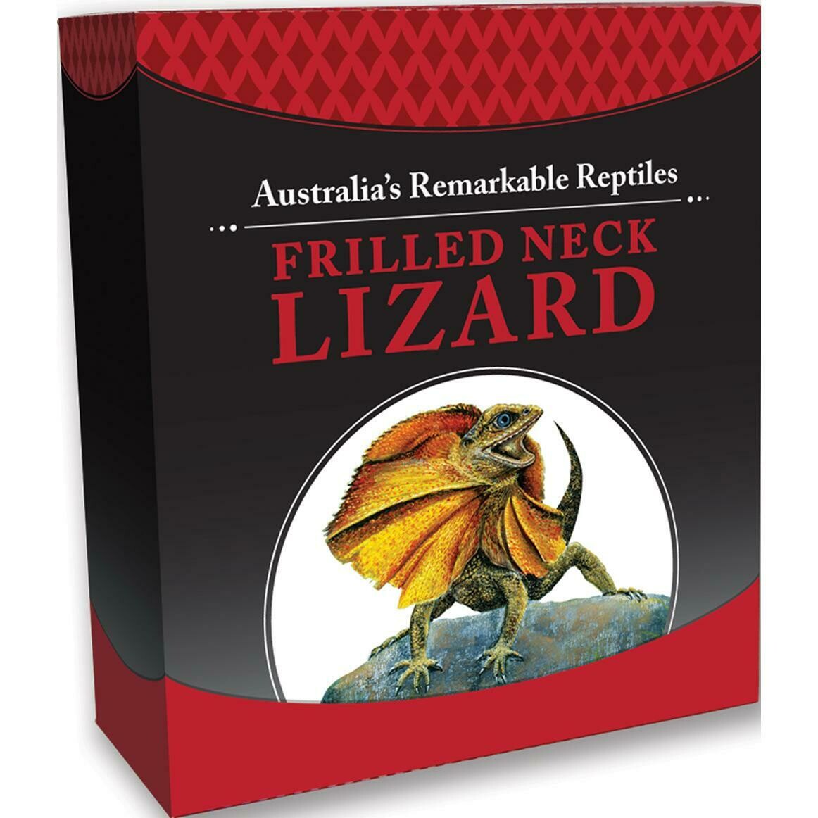 2013 Tuvalu Frilled Neck Lizard $1 Silver Proof 1oz Coin Box Coa