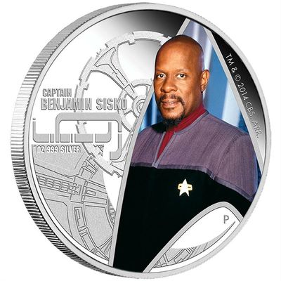 2015 Tuvalu Star Trek Benjamin Sisko $1 Silver Proof 1oz Coin Box Coa 2015 Tuvalu Star Trek Benjamin Sisko $1 Silver Proof 1oz Coin Box Coa
