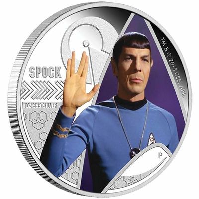 2015 Tuvalu Star Trek Leonard Nimoy Spock $1 Silver Proof 1oz Coin Box Coa 2015 Tuvalu Star Trek Leonard Nimoy Spock $1 Silver Proof 1oz Coin Box Coa