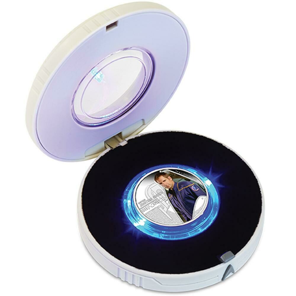 2015 Tuvalu Star Trek Captain Archer $1 Silver Proof 1oz Coin Box Coa 2015 Tuvalu Star Trek Captain Archer $1 Silver Proof 1oz Coin Box Coa