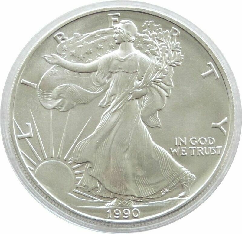1990 American Eagle $1 Silver 1oz Coin 1990 American Eagle $1 Silver 1oz Coin