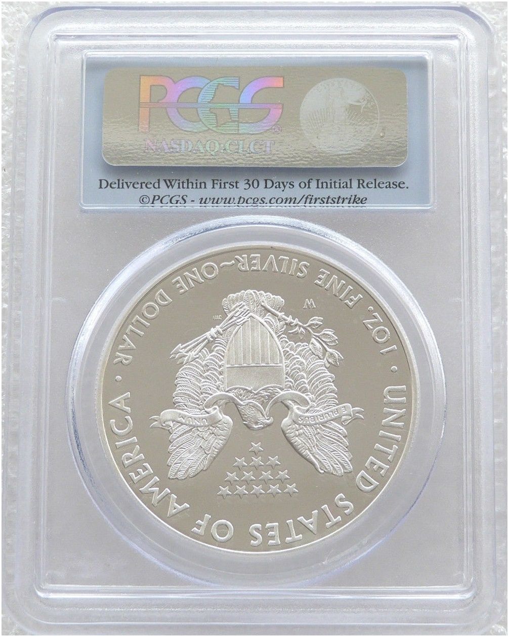 2014-W American Eagle $1 Silver Proof 1oz Coin PCGS PR70 DCAM