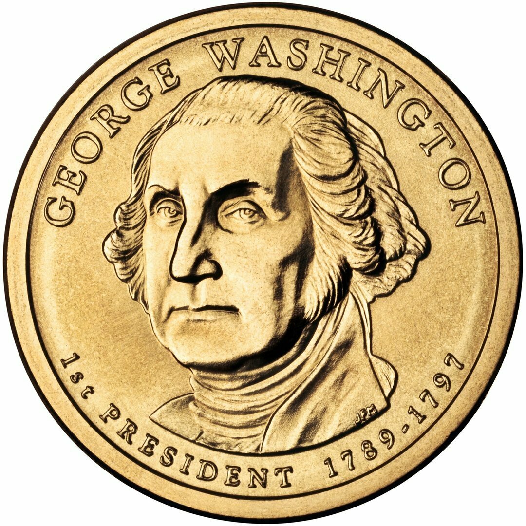 2007 American Presidential Dollar George Washington $1 Coin