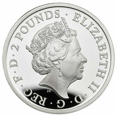 2020 Britannia £2 Silver Proof 1oz Coin Box Coa