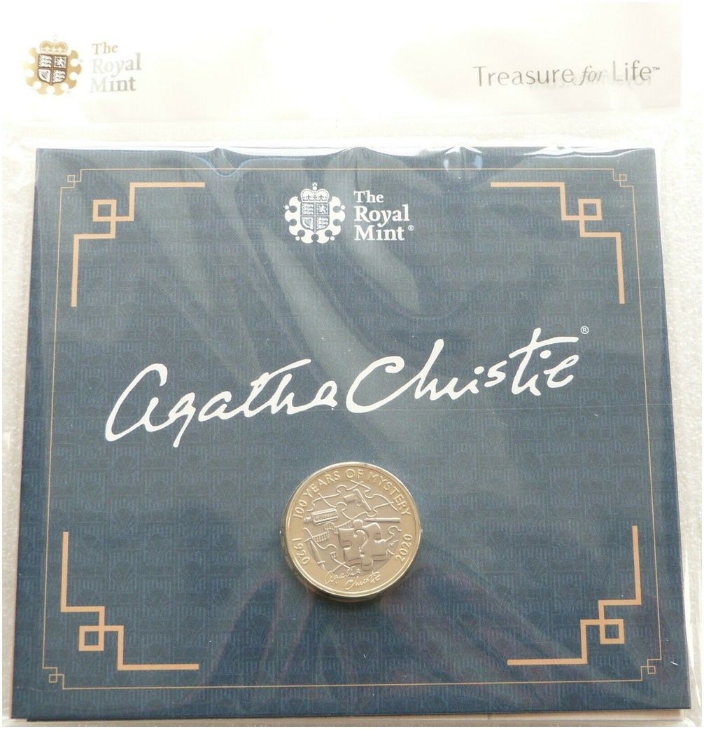 2020 Agatha Christie £2 Brilliant Uncirculated Coin Pack Sealed
