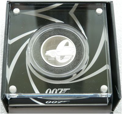 2020 James Bond 007 £1 Silver Proof 1/2oz Coin Box Coa