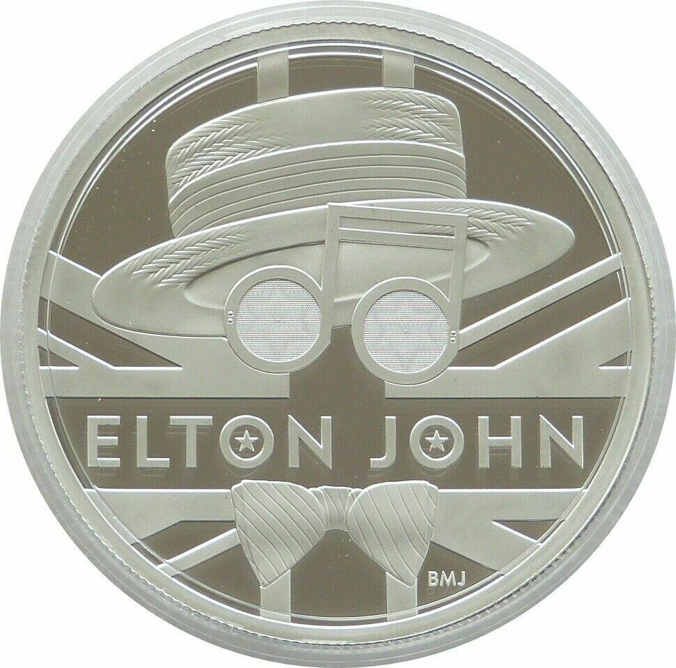 2020 Music Legends Elton John £5 Silver Proof 2oz Coin Box Coa 2020 Music Legends Elton John £5 Silver Proof 2oz Coin Box Coa