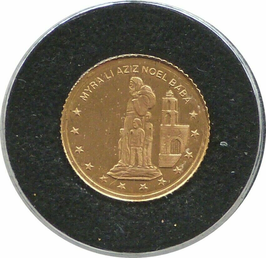 2000 Turkey Saint Nicholas 10,000,000 Lira Gold Proof 1/20oz Coin 2000 Turkey Saint Nicholas 10,000,000 Lira Gold Proof 1/20oz Coin
