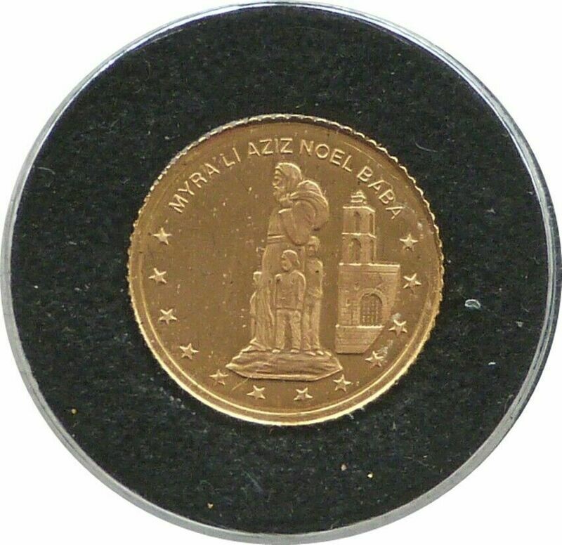 2000 Turkey Saint Nicholas 10,000,000 Lira Gold Proof 1/20oz Coin 2000 Turkey Saint Nicholas 10,000,000 Lira Gold Proof 1/20oz Coin