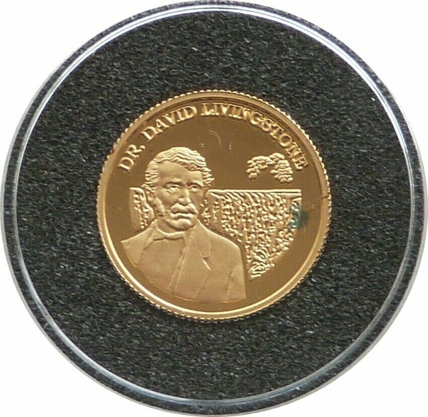 1999 Zambia Dr David Livingstone 500 Kwacha Gold Proof 1/25oz Coin 1999 Zambia Dr David Livingstone 500 Kwacha Gold Proof 1/25oz Coin