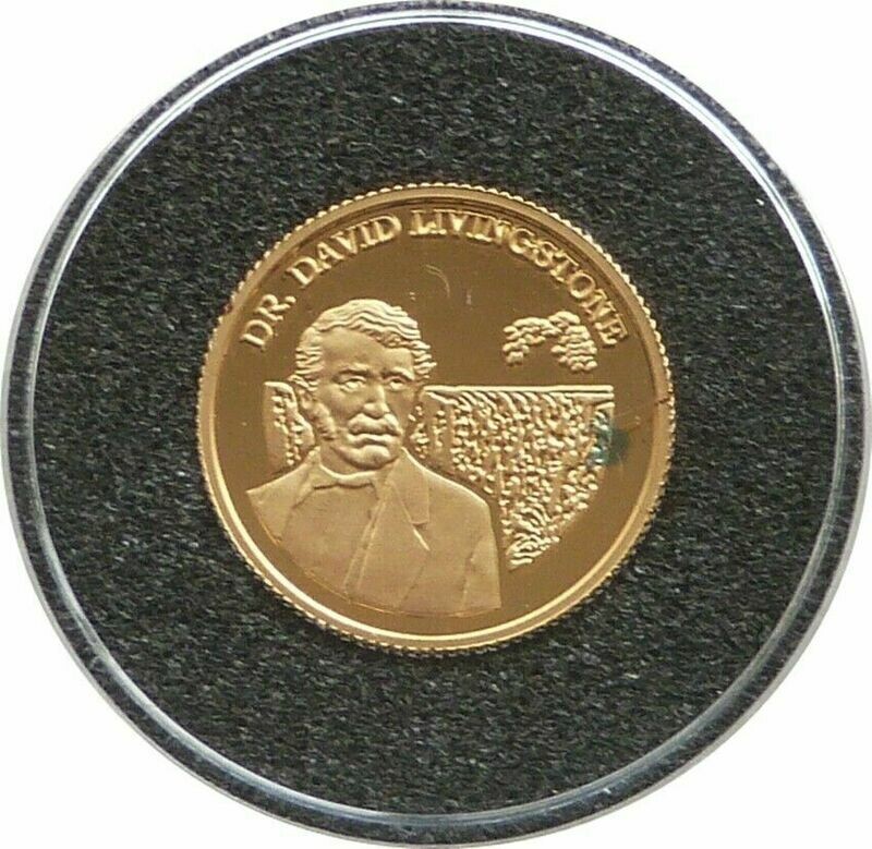 1999 Zambia Dr David Livingstone 500 Kwacha Gold Proof 1/25oz Coin 1999 Zambia Dr David Livingstone 500 Kwacha Gold Proof 1/25oz Coin