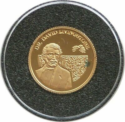 1999 Zambia Dr David Livingstone 500 Kwacha Gold Proof 1/25oz Coin 1999 Zambia Dr David Livingstone 500 Kwacha Gold Proof 1/25oz Coin